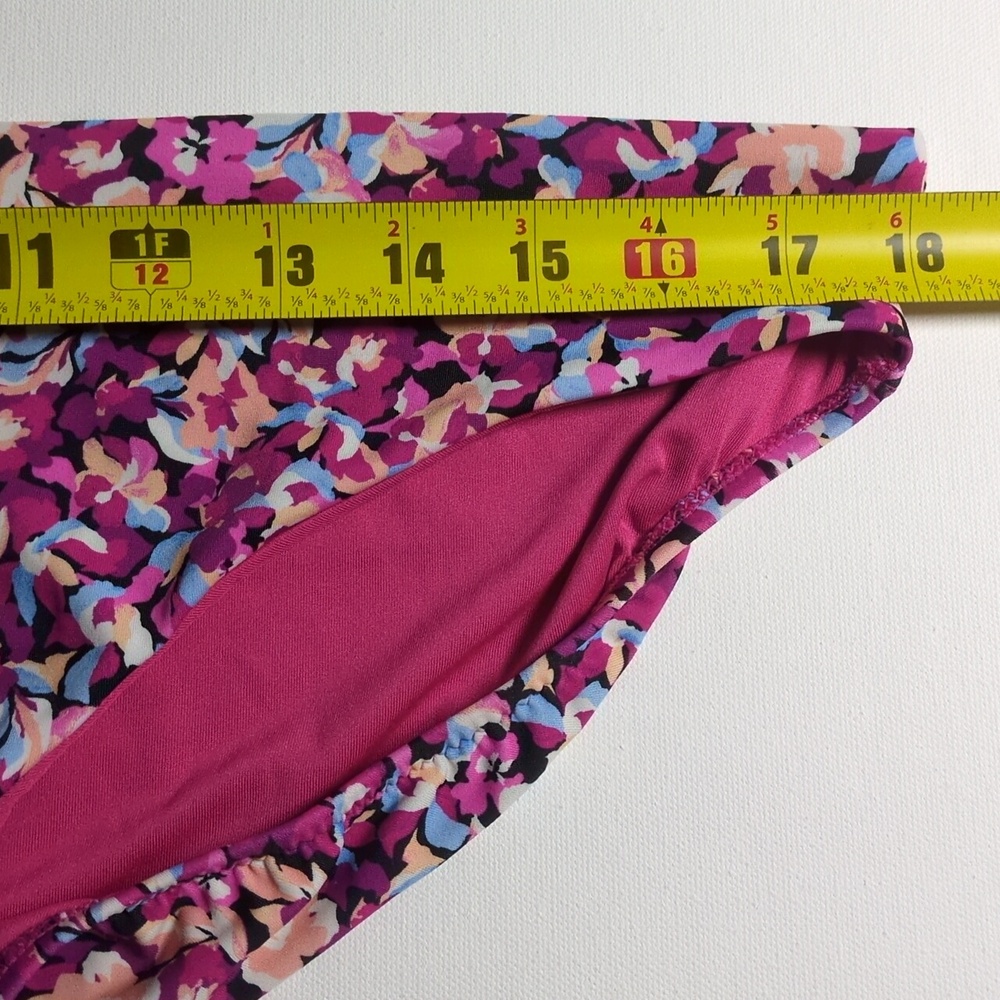 Athleta Women's Bikini Set ELYSIAN FLORAL PINK Top And Bottom Size XL EUC - Picture 11 of 12